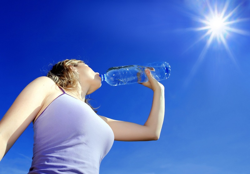 Drink plenty of water to allow our body to be hydrated and purified inside