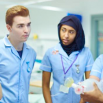 Working as a newly qualified nurse in a National Health Service Hospital