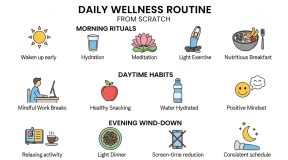Daily wellness routine checklist for beginners