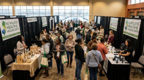 Visitors browsing wellness vendors at NJ Holistic Health and Healing Expo Cherry Hill 2026