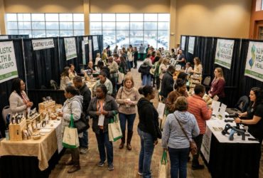 Visitors browsing wellness vendors at NJ Holistic Health and Healing Expo Cherry Hill 2026